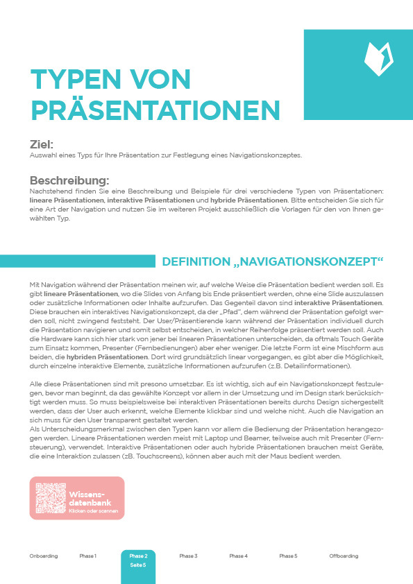 Project management for the successful introduction of presentation software - Phase 2